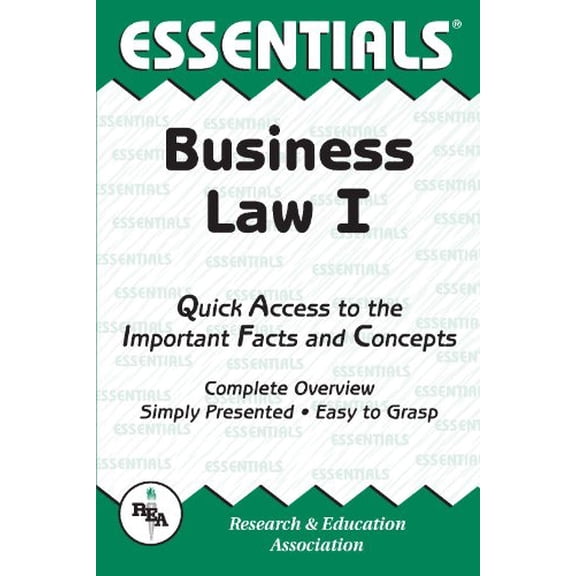 Pre-Owned Business Law I Essentials (Paperback) 0878916903 9780878916900