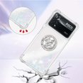 thumbnail image 5 of Glitter Case for Xiaomi Poco X4 Pro 5G, Bling Sparkle Floating Liquid Soft TPU Cushion Fashion Girly Women Girls Clear with Ring Holder Phone Cover for Xiaomi Poco X4 Pro 5G  Colorful, 5 of 12