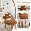 thumbnail image 3 of Dayalane Mushroom Kids Desk Chair Comfy, Upholstered Chairs with Wooden Legs for Ages 1-4, Playroom Furniture with Back, Bedroom, Kindergarten, Pink, 3 of 8