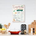 thumbnail image 2 of Northlight 17.25" Gingerbread Christmas Cookies Recipe Metal Wall Plaque Sign, 2 of 4