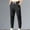 #Black, variant on DPTALR Men's Solid Color Elastic Waist Drawstring Cropped Pants with Pocket and Ankle Binding Casual Fashion Style, Gray Big and Tall Men XL
