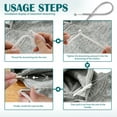 thumbnail image 6 of Sekonow 8 Pieces 52 Inches Drawstring Cord Kit-Hoodie String Replacement with 3 Easy Threaders for Sweatpants, Shorts, Pants, Jackets, Coats, White, 6 of 7
