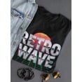 thumbnail image 3 of Retrowave Laser Grid T-Shirt Women -Image by Shutterstock, Female XX-Large, 3 of 4
