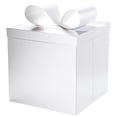 thumbnail image 1 of Caja de regalo blanca grande para guardar cintas, 25 x 25 x 25 cm, 1 of 6
