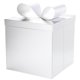 thumbnail image 1 of Caja de regalo blanca grande para guardar cintas, 25 x 25 x 25 cm, 1 of 6