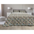 thumbnail image 1 of Abstract Comforter & Sham Bedding Set, Geometric Chaos Triangular Mosaic Polygonal Fractal Contemporary Modern Design, 3 pcs Duvet Set Microfiber Filling Quilt, 5 Sizes, Multicolor, by Ambesonne, 1 of 4