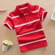 thumbnail image 5 of Odeerbi Camisas de Golf de Chicos Botón de Solapa A Rayas Camisas de Tenis de Manga Corta Uniforme Escolar, 5 of 5