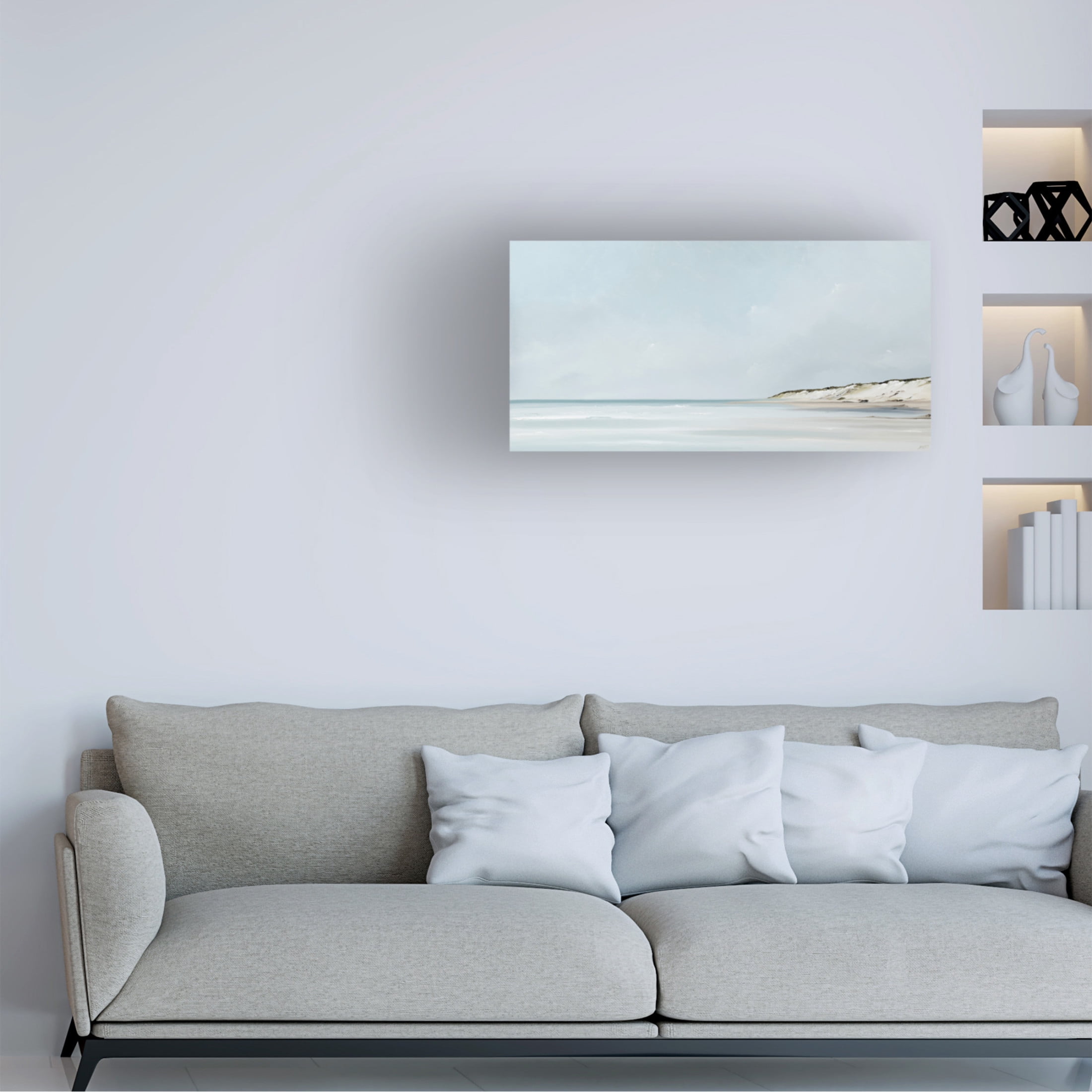 Canvas Wall Art - Rick Fleury 'Longview II' Wall Art for Living Room, Bedroom, or Office Décor by Trademark Fine Art - 19 x 10 Inches