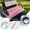 thumbnail image 5 of Golf Cart Seat Covers for 2 Seater,Marble Pink Microfiber Cart Seat Towel Blanket,Modern Abstract Artwork Luxury Golden Absorbent Breathable Non Slip Bench Seats Protector for Golf Course 51"x31", 5 of 9