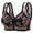 Black, variant on Womens Ice Silk Bra Front Closure Wireless Everyday Bras Floral Wireless Underwear for Senior