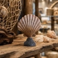 thumbnail image 6 of Byndra Resin Conch Shell Ornaments, Mediterranean Seashell Table Decor Set, Coastal Accent Sculptures for Living Room, Shelf, Desk and Display, Wall Door and Room Decor Accent, 6 of 7