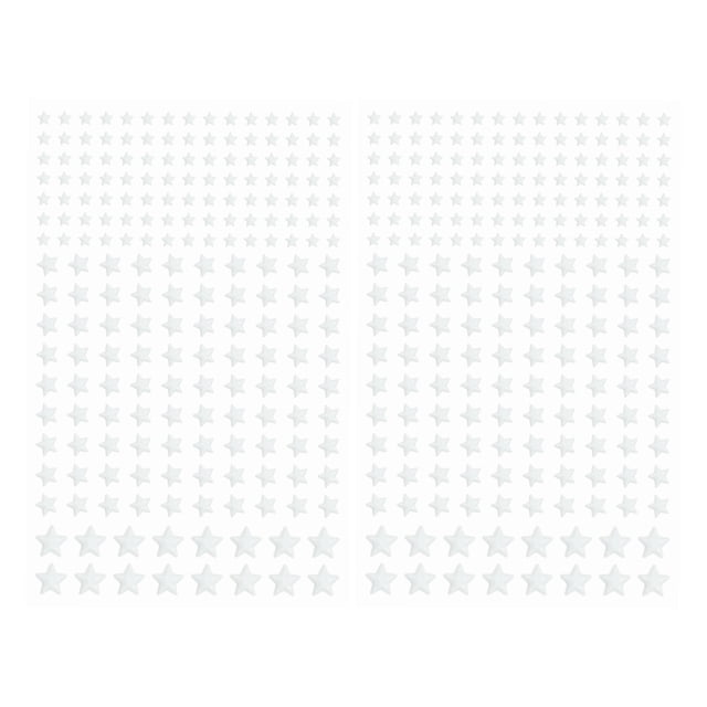 Uxcell 422 Pcs Pegatinas de Estrellas que Brillan en la Oscuridad, Pegatinas de Pared Adhesivas Luminiscentes Azules, Pegatinas 3D que Brillan para Decoración de Techo en el Dormitorio
