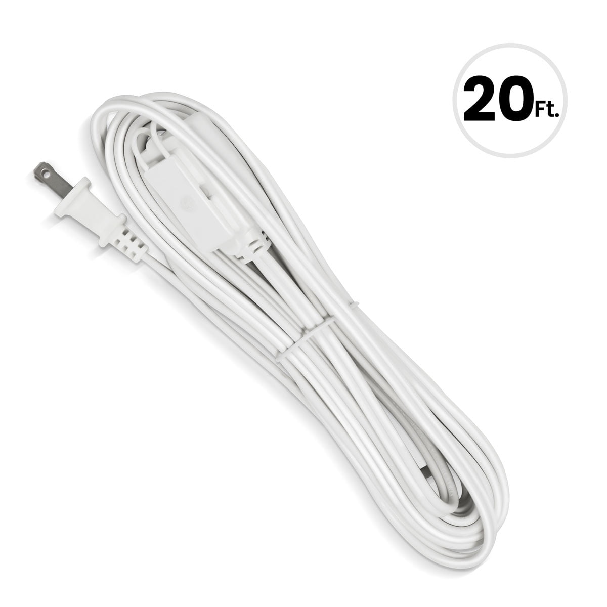 Grip Tight Tools® 20 FT Household Extension Cord, 16-2 SPT, White