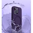 thumbnail image 2 of Compatible with iPhone 16 /Pro/Pro Max Case Stand, Slim Full Camera Protection Liquid Silicone Phone Case Suitable for iPhone 16 /Pro/Pro Max Compatible with MagSafe Ring Magnetic Kickstand, 2 of 5