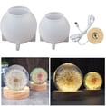 thumbnail image 4 of Maoww Light Base Ball Wood Light Holder Decoration Lamp Storage Tray, White Light 80mm Light Base, 4 of 7