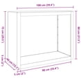 thumbnail image 2 of vidaXL Firewood Rack Anthracite 39.4"x15.7"x31.5" Steel, 2 of 4