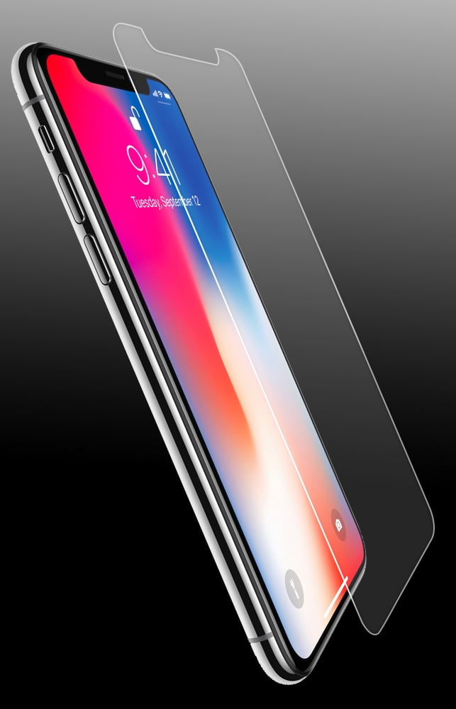 iPhone XR Tempered Glass, Nakedcellphone 9H Hard Clear Screen Protector Guard [Crack Saver] for