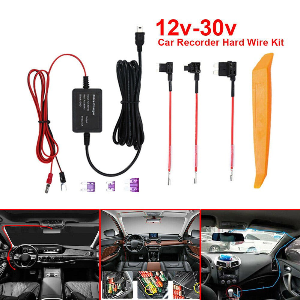 USB 5V DC Charger Power Kit Hard Wire For Nextbase Car Dash DVR Camera Recorder 