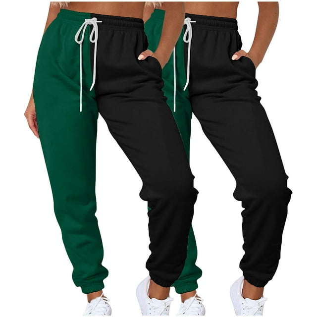 Hvobtty Pantalon Long Décontracté pour Femmes, Pantalon Décontracté Patchwork pour Femmes Taille Haute à Cordon avec Multiples Poches Corset Pantalon Long