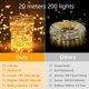 thumbnail image 2 of Luces de cuerda solares para exteriores, luces de centelleo solares de alambre de cobre para decoración navideña de fiesta de jardín Afortunado Sencillez, 2 of 5