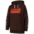 thumbnail image 2 of Women's G-III 4Her by Carl Banks Brown Cleveland Browns Extra Inning Pullover Hoodie, 2 of 3
