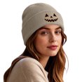 thumbnail image 2 of GUACER Halloween Cute Beanies for Women Warm Casual Soft Embroidered Knit Hats, 2 of 7