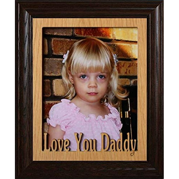 8x10 Love You Daddy Portrait Photo Laser Name Frame Gift Dad From Daughter Son Walmart Com Walmart Com