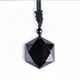 thumbnail image 1 of Collar de Obsidiana Estrella Hexagonal. Amuleto de Protección, Piedra Natural de Curacion y Energia. Buena Suerte y Fortuna - Cordon Negro MADIOLA Piedras Naturales, 1 of 7
