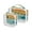 Hand Drawing Wave Sea, variant on Clear Makeup Bags with Handle Large Opening 2 Pack Set Toiletry Bag Quart Size Bag, for Women Man Traveling Travel Essentials, Toiletries and Other. Hand Drawing Wave Sea