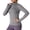 Gray, variant on Women's Sun Protection Jacket Cooling Cropped Lightweight Sun Shirt Running Jacket Outdoor Hiking