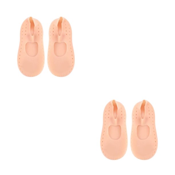 Seitruly 1 par de calcetines de silicona para el cuidado de los pies, calcetines de Gel a prueba de golpes, mano de obra fina, removedor de Type3 NO3