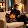 thumbnail image 5 of Btomtd Pumpkin Pillow Covers 18 x 18 for Thanksgiving, Fall Decorative Pillow Cases, Soft Couch Cushion Covers for Sofa Bedroom, D, 5 of 6