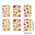thumbnail image 2 of CCOCC Thanksgiving Fall Maple Leaf Sticker,Autumn Window Clings for Glass,Window Decals for Halloween Thanksgiving Decor,Reusable Static Leaves Autumn Stickers Decor Home Office Classroom, 2 of 7
