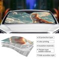 thumbnail image 5 of Fuzoiu Starry Sky Cloud Fox Print Car Windshield Sun Shade,Block Uv Rays Sunshade,Foldable Front Window Sun Visor Protector for Car,SUV,Truck-Keep Vehicle Cool-Starry Sky Cloud Fox, 5 of 8