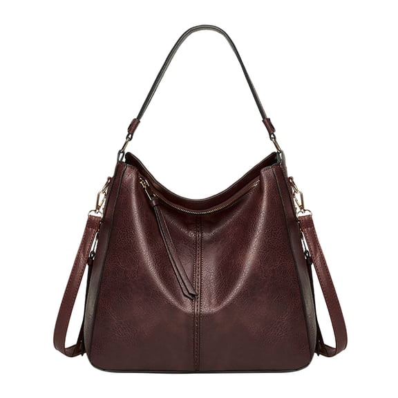 Faraee Hobo Crossbody Bags for Women Leather Retro Handbags Purses Top Handle Large Shoulder Bag