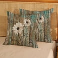 thumbnail image 2 of Rustic Daisy Pillow Covers 18x18 Inch Set of 2, Vintage Sunflowers on Wooden Board Decor Farmhouse Throw Pillows Summer Spring Decorations Floral Pillowcase Outdoor Cushion Case for Couch Home, 2 of 6
