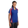 thumbnail image 4 of Sport-Tek Women's Sport-Wick Polo Shirt_True Royal/True Red/White_Medium, 4 of 6