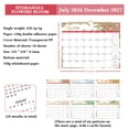 thumbnail image 2 of PLPPYFS 2026-2027 Wall Calendar Flowers, Calendar 2026-2027, 18 Month, July 2026 to December 2027, Spiral Bound Hanging Calendars, 13" x 10" Large Print, Floral, 2 of 9