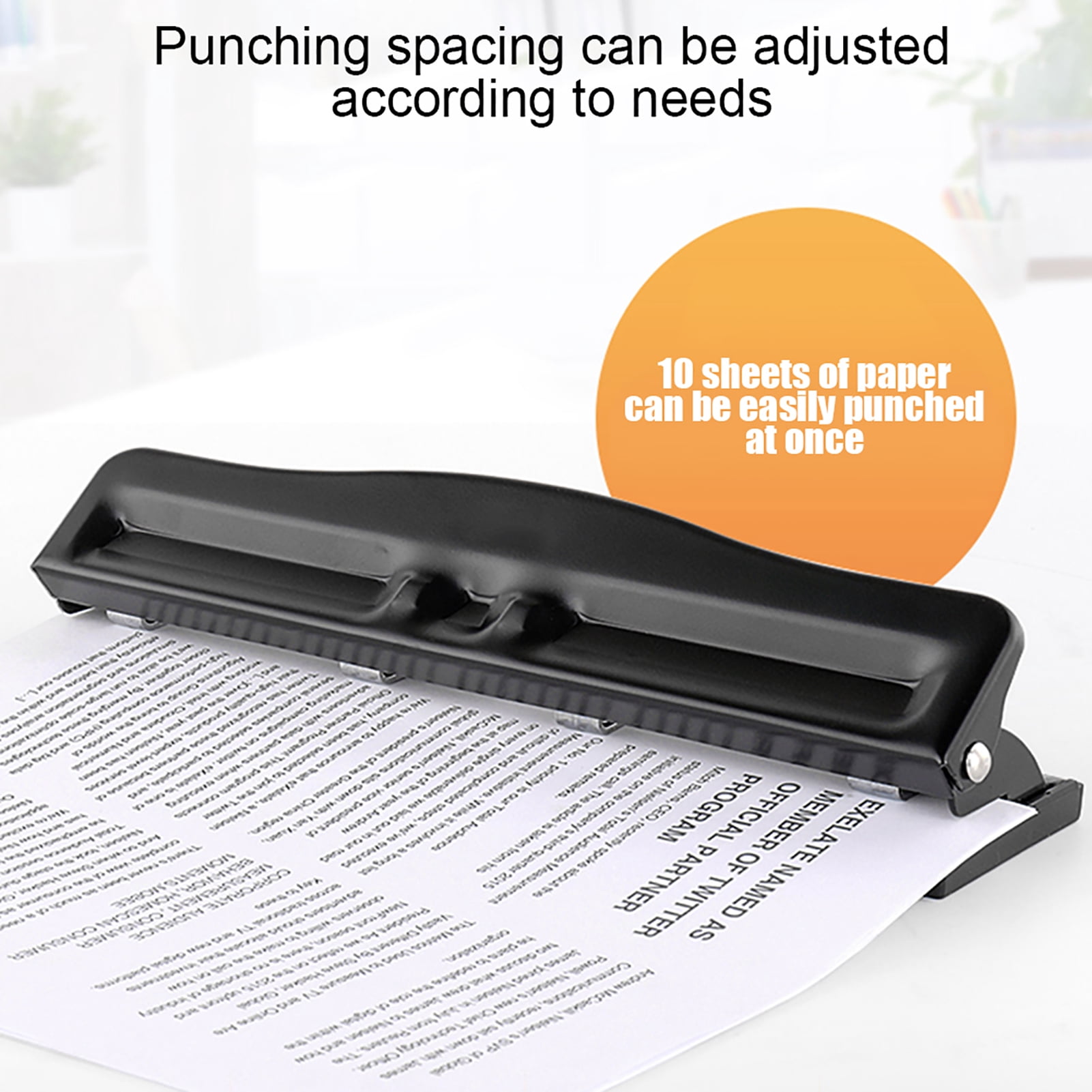 4‑Hole Adjustable Punch Manual Office Home Universal Paper Punching Machines 999D