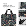 thumbnail image 4 of FORMRS 16" Laptop Bag Carrying Sleeve Case with Handle Travel Shoulder Briefcase, Floral Raspberry Pattern, 4 of 8