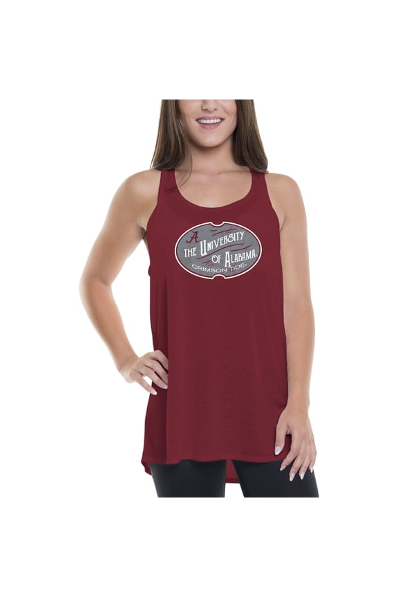 Women's Crimson Alabama Crimson Tide Vintage Oval Tank Top