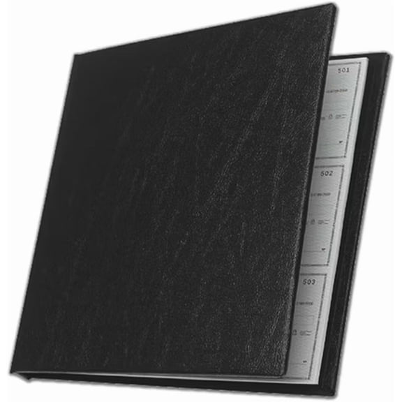 Executive Deskbook Check Cover (Black)