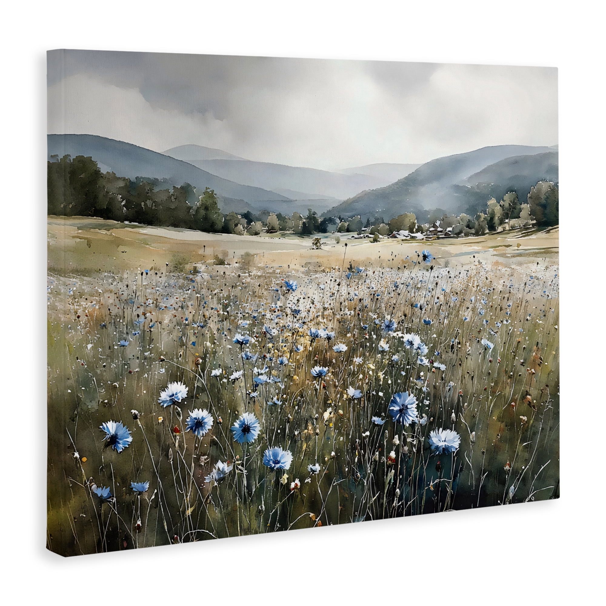 Stupell Industries Sapphire Speckled Fields Canvas Wall Art, design by Franklyn Gregory