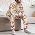 thumbnail image 7 of Sikiie Retro Autum Mushrooms Mens Pajama Set, Soft Warm Long Sleeve Sleepwear, Cozy Button-Down Pjs for Men-X-Large, 7 of 7