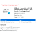 thumbnail image 2 of Cooler - Compatible with 1982 - 1985 Volkswagen Quantum 1.6L 4-Cylinder Turbocharged Diesel 1983 1984, 2 of 2