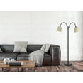 thumbnail image 2 of Cal Lighting Gail 11" 2-light Durable Metal Arc Floor Lamp in Dark Bronze, 2 of 6