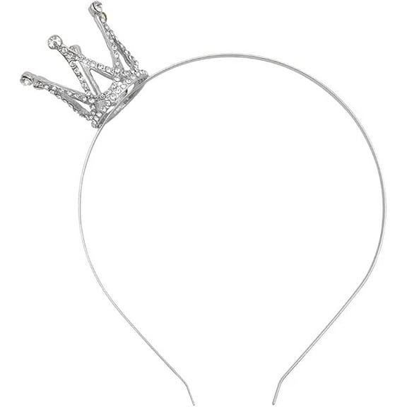 Headband Silver Birthday Crown Tiara for Girls Princess Decoration Headband Crowns for kids