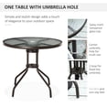thumbnail image 4 of Patio Dining Set for 4 with Gray Furniture / Enjoy Outdoor Activities Freely, 4 of 5