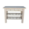 thumbnail image 6 of International Concepts Modern Wood Kitchen Island Unfinished, 6 of 12