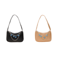 thumbnail image 1 of Bolso de mujer Retro con cadena de mariposa, bolsos pequeños informales de PU, color negro, 1 of 7
